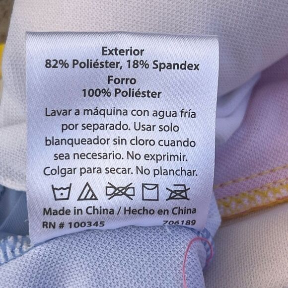 NWOT Crane 3 color block swimsuit Size Large - Picture 4 of 5